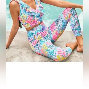 Lilly Pulitzer luxletic weekend high-rise legging multi splash dance size M